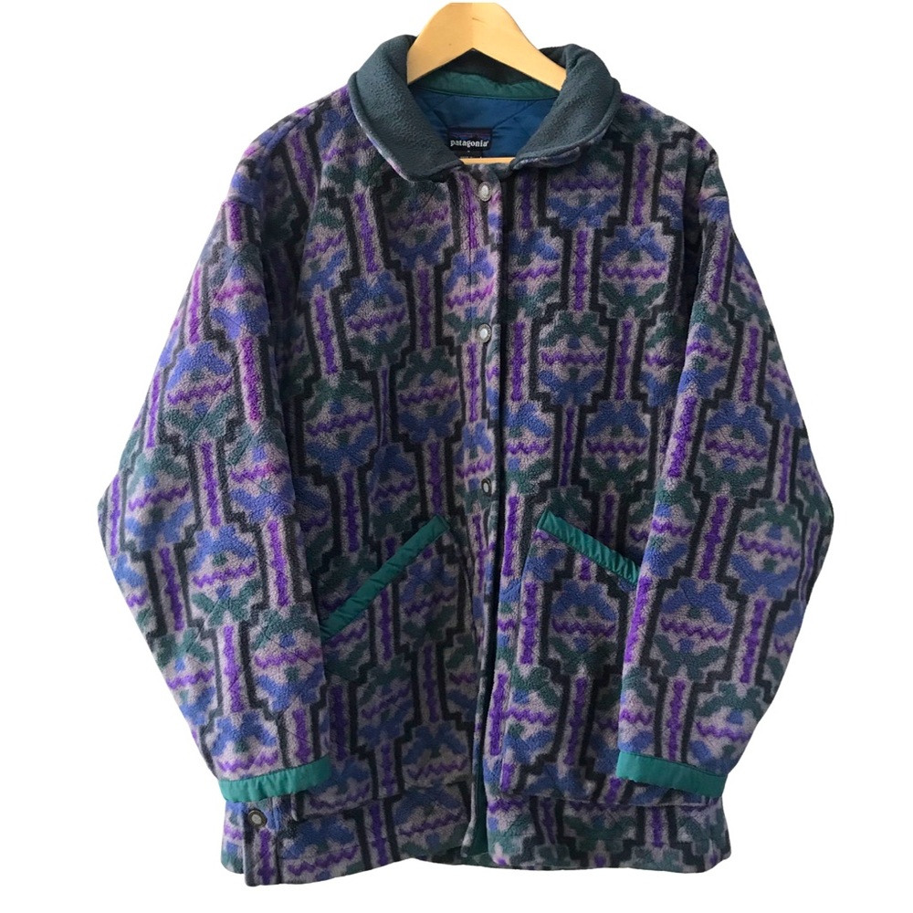 🇺🇸 Vintage 90’s Patagonia Aztec Quilted Fleece